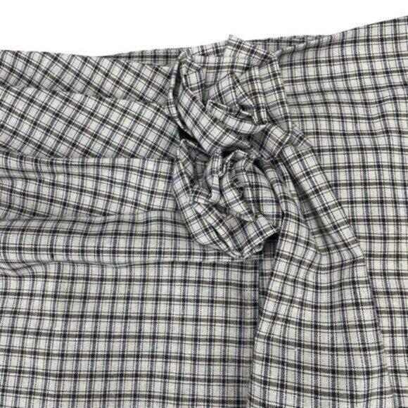 Lioness Hills Vintage Blue Linen Mini Skirt XL - Picture 9 of 9